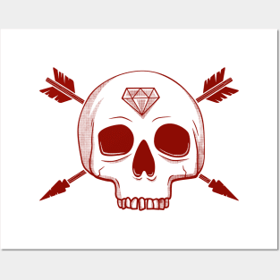 Skull Arrows Posters and Art